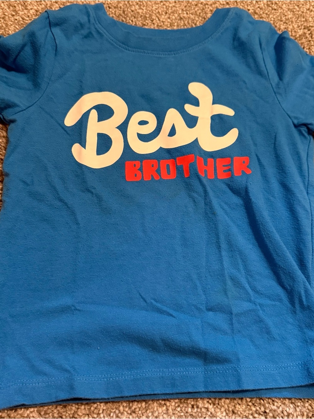 Kids 'Best Brother' Short Sleeve Tee - Blue